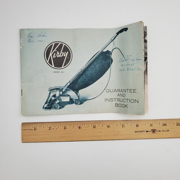 Vtg KIRBY Model 561 Vaccum Cleaner INSTRUCTION BOOK Owners MANUAL - Picture 13 of 14